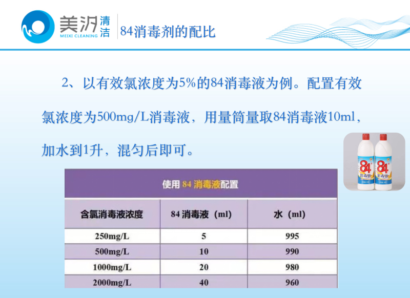 84消毒剂正确配比